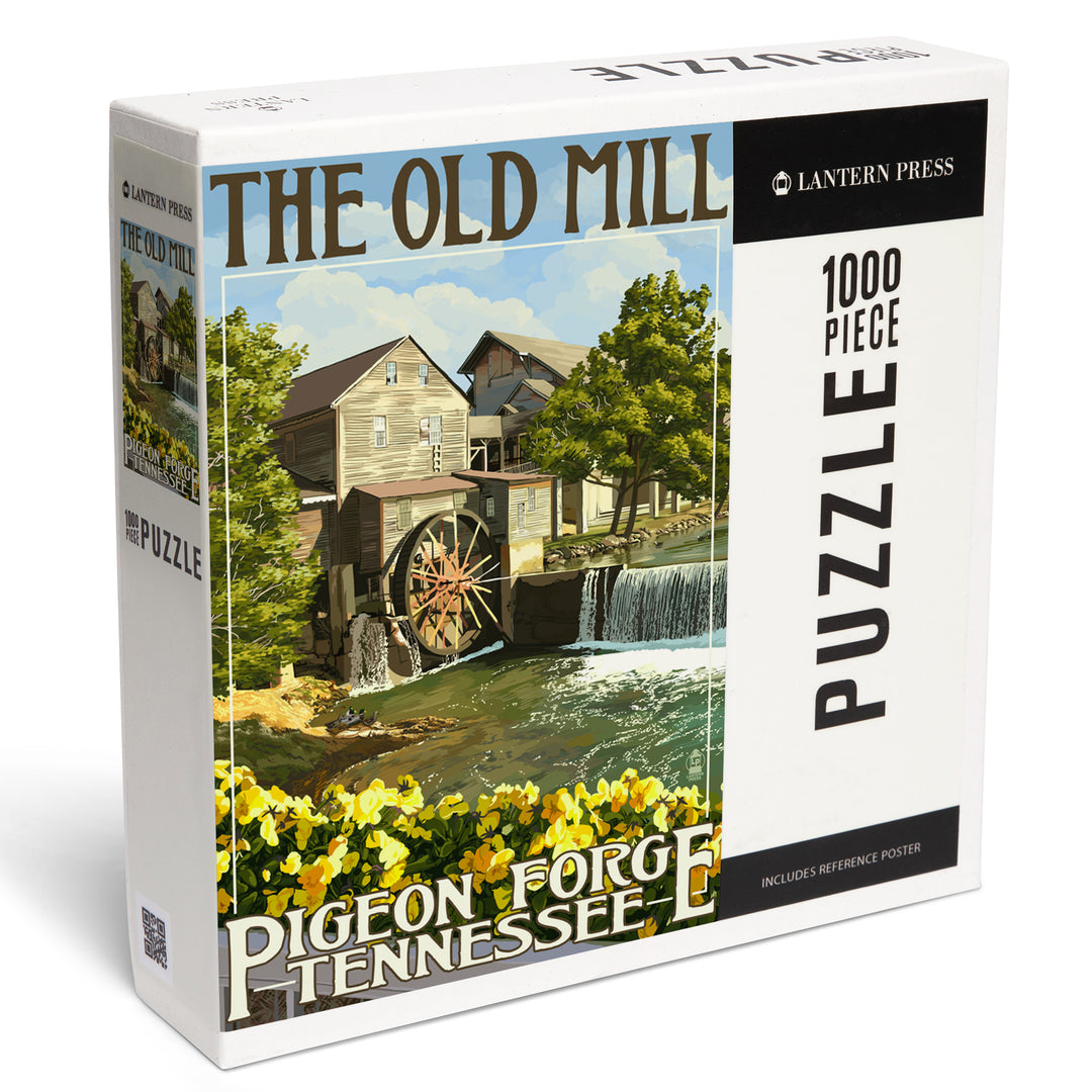 Pigeon Forge, Tennessee, The Old Mill, Jigsaw Puzzle