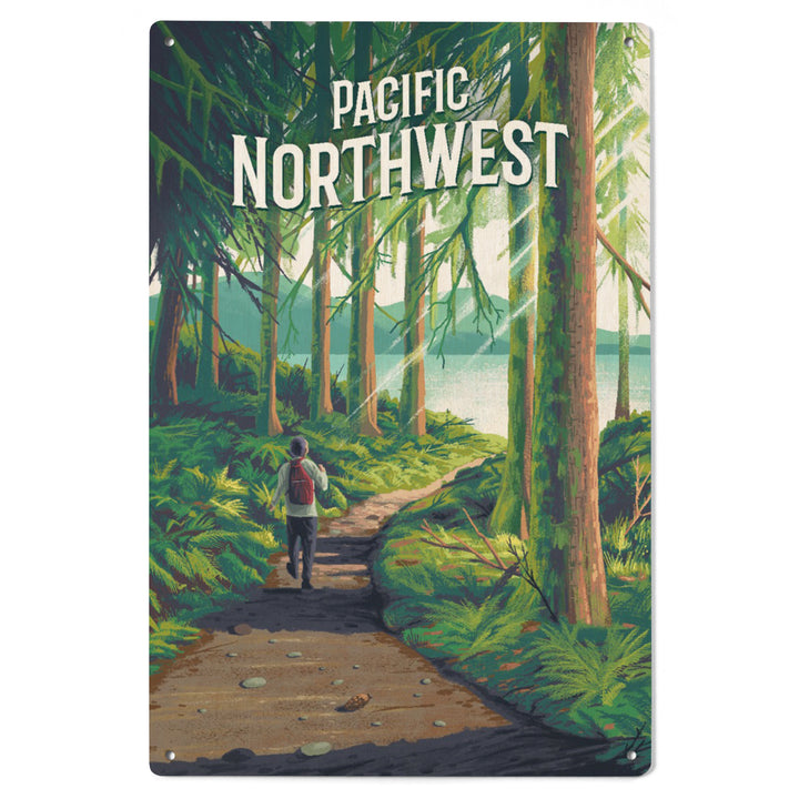 Pacific Northwest, Walk In The Woods, Day Hike wood signs and postcards