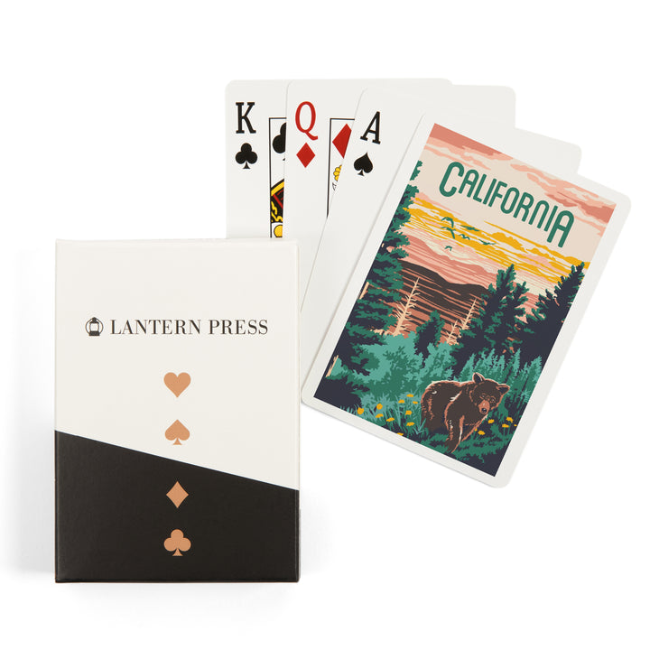 Playing Cards, California, Explorer Series, Bear, 52 Card Deck with Jokers in Box, Unique Art