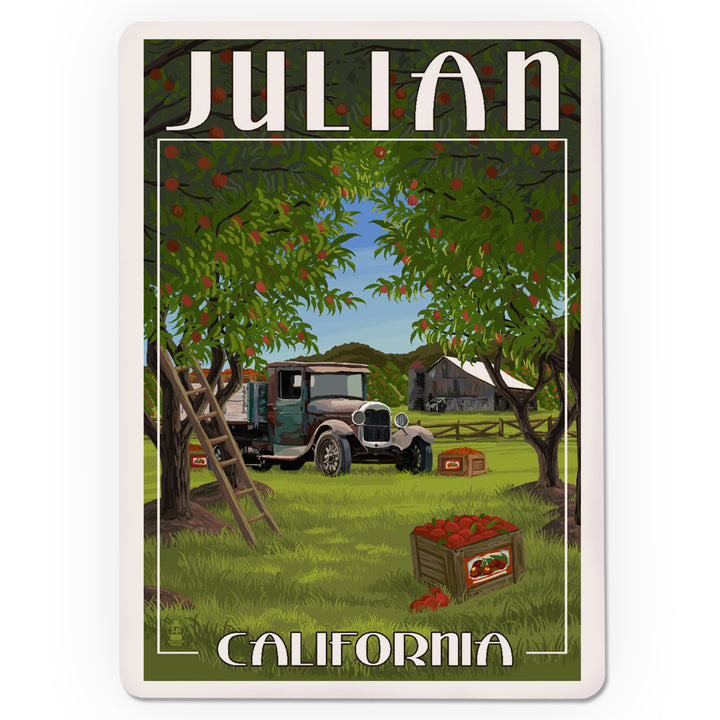 Playing Cards, Julian, California, Apple Orchard Harvest, 52 Card Deck with Jokers in Box, Unique Art