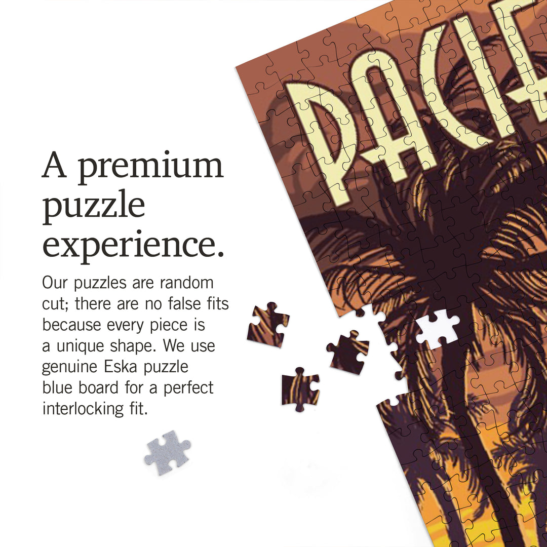 Pacific Coast, California, Woodies on the Beach, 1000 Piece Jigsaw Puzzle