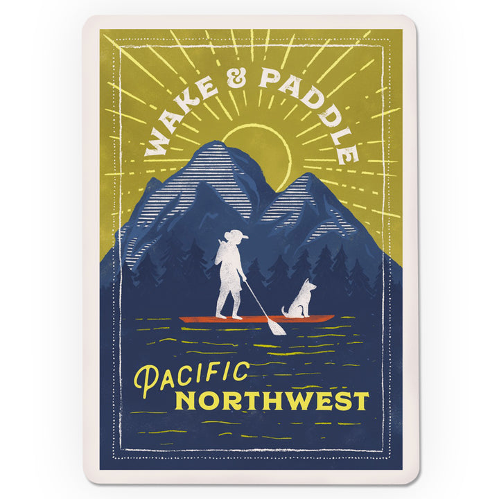 Playing Cards, Pacific Northwest, Lake Life Series, Wake and Paddle, Landscape With Mountain, 52 Card Deck with Jokers in Box, Unique Art
