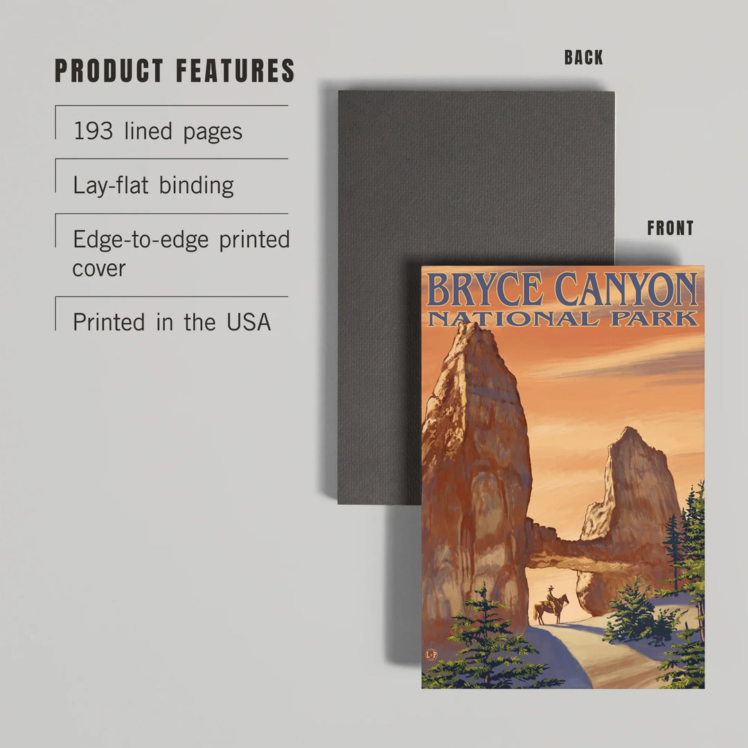 Lined 6x9 Journal, Bryce Canyon National Park, Utah, Tower Bridge, Painterly Series, Lay Flat, 193 Pages, FSC paper