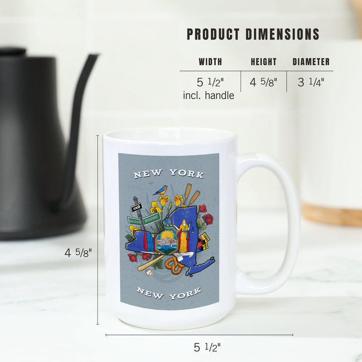 New York, New York, State Treasure Trove, State Series, Ceramic Mug