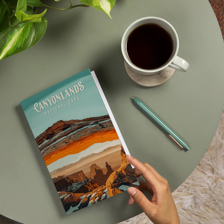 Lined 6x9 Journal, Canyonlands National Park, Utah, Painterly National Park Series, Lay Flat, 193 Pages, FSC paper