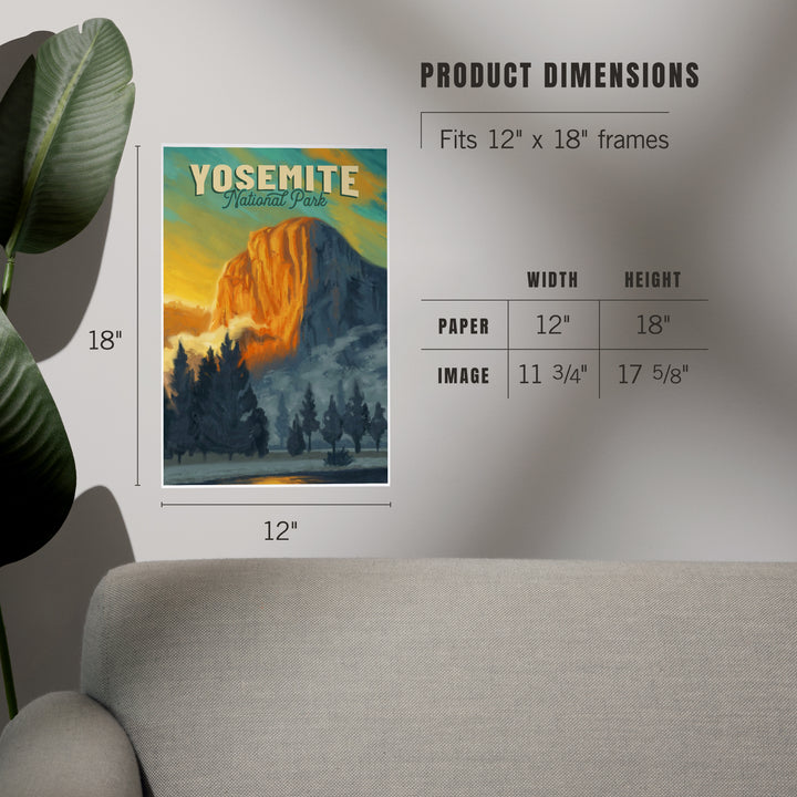 Yosemite National Park, California, Oil Painting, El Capitan, Art & Giclee Prints