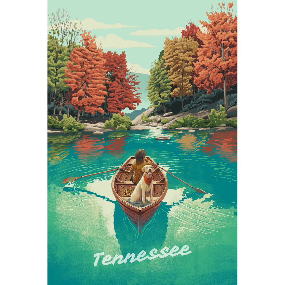 Tennessee, Quiet Explorer, Boating, Mountain canvas art