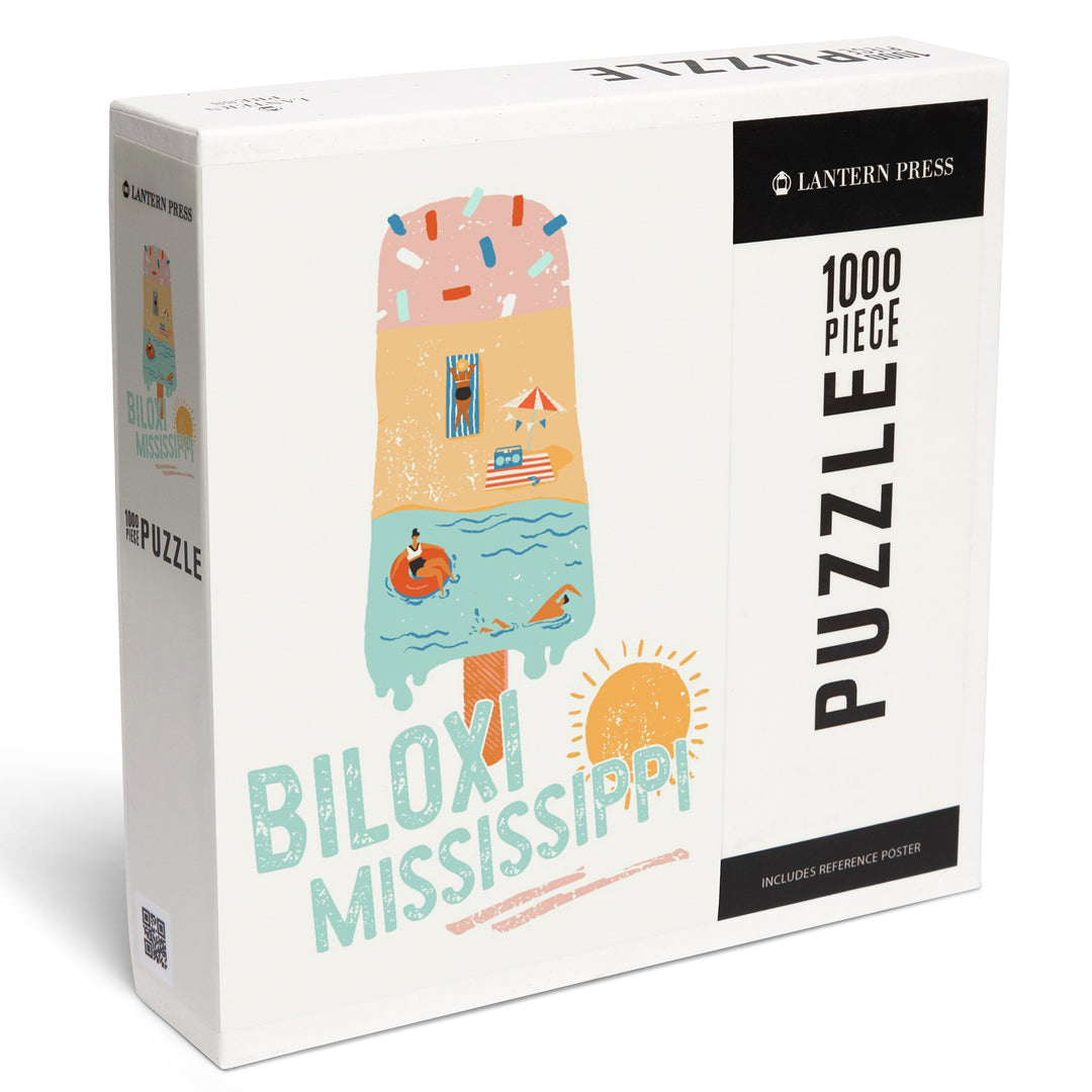 Biloxi, Mississippi, Summer Ice Cream Scene, Jigsaw Puzzle