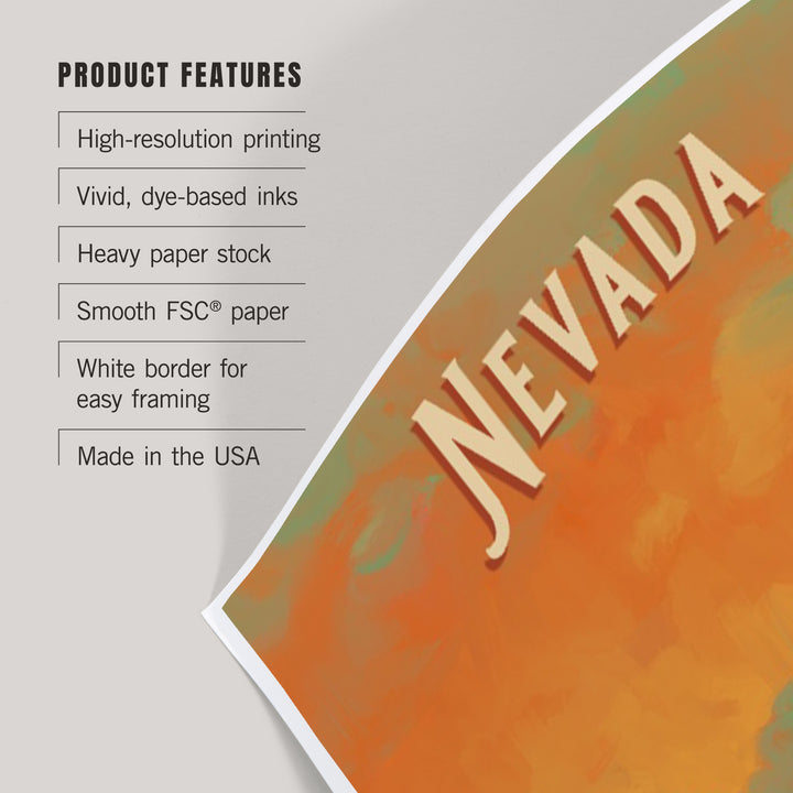 Nevada, Oil Painting Series, Cholla Cactus, Art & Giclee Prints