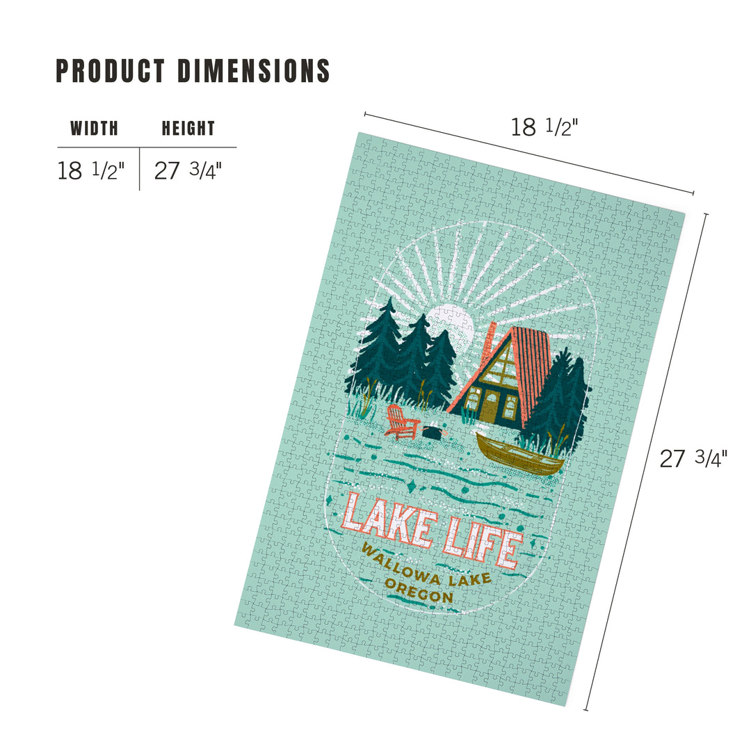 Wallowa Lake, Oregon, Lake Life Series, Lake Life,, 1000 Piece Jigsaw Puzzle