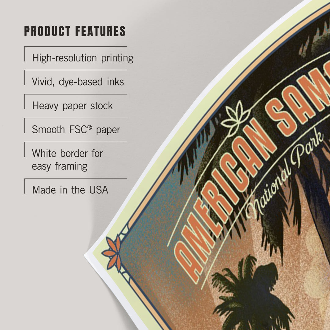 National Park of American Samoa, American Samoa, Lithograph, Art & Giclee Prints