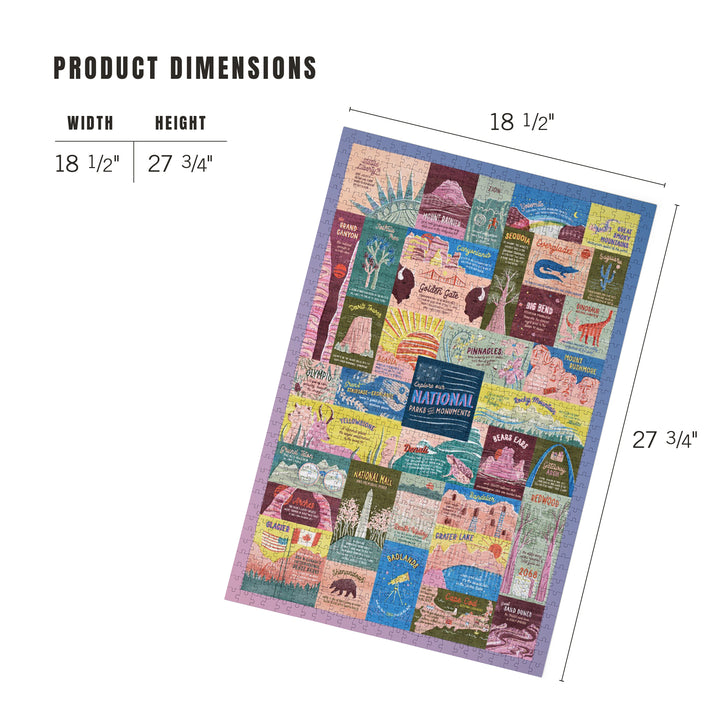 Explore Our National Parks and Monuments, Pastel, Jigsaw Puzzle