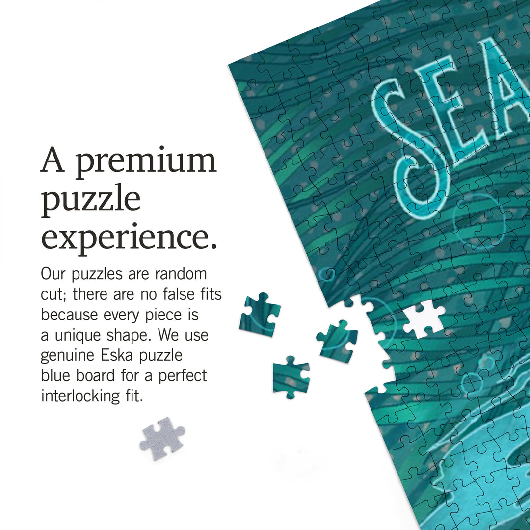 Fluid Linework, Sea Otter, 1000 Piece Jigsaw Puzzle