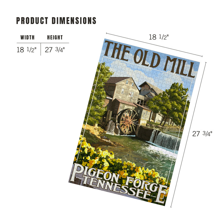Pigeon Forge, Tennessee, The Old Mill, Jigsaw Puzzle