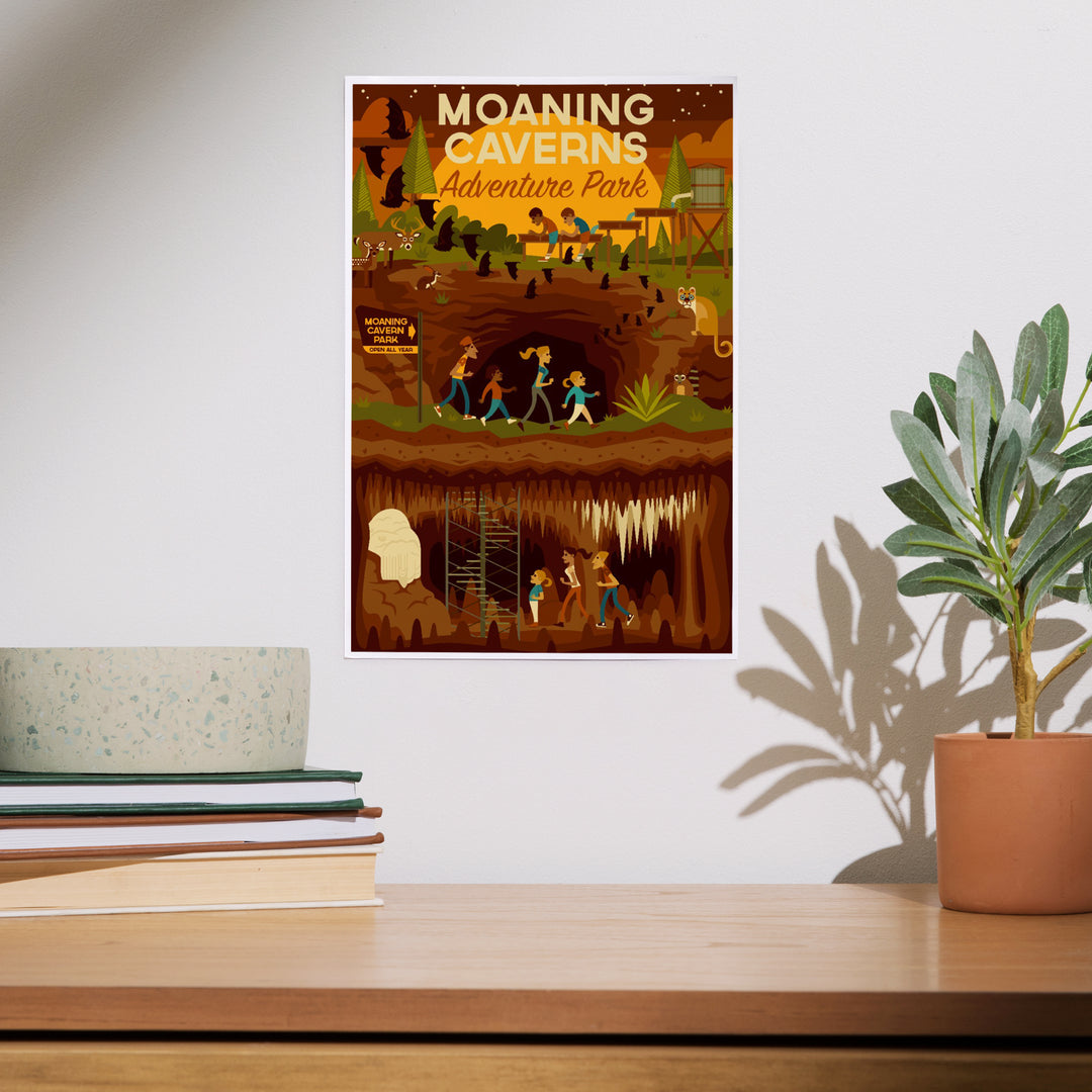 Moaning Caverns Adventure Park, California, Geometric art prints, metal signs