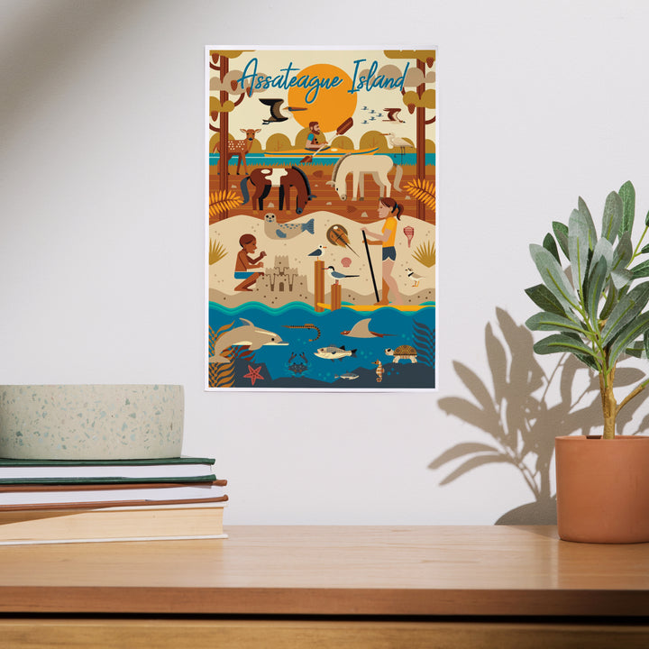 Assateague Island, Geometric, Art & Giclee Prints
