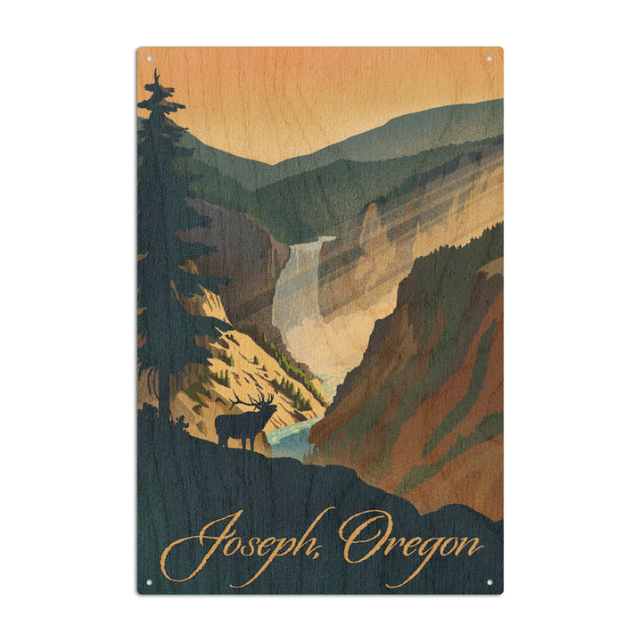 Joseph, Oregon, Lithograph, Lantern Press Artwork, Wood Signs and Postcards