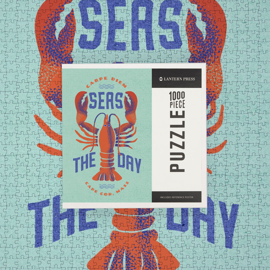 Cape Cod, Massachusetts, Dockside Series, Seas The Day, 1000 Piece Jigsaw Puzzle