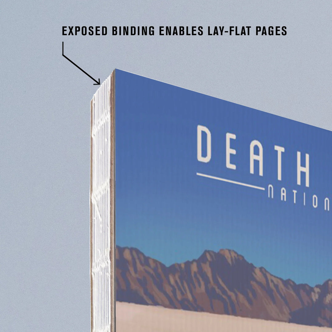 Lined 6x9 Journal, Death Valley National Park, California, Racetrack Playa, Lay Flat, 193 Pages, FSC paper