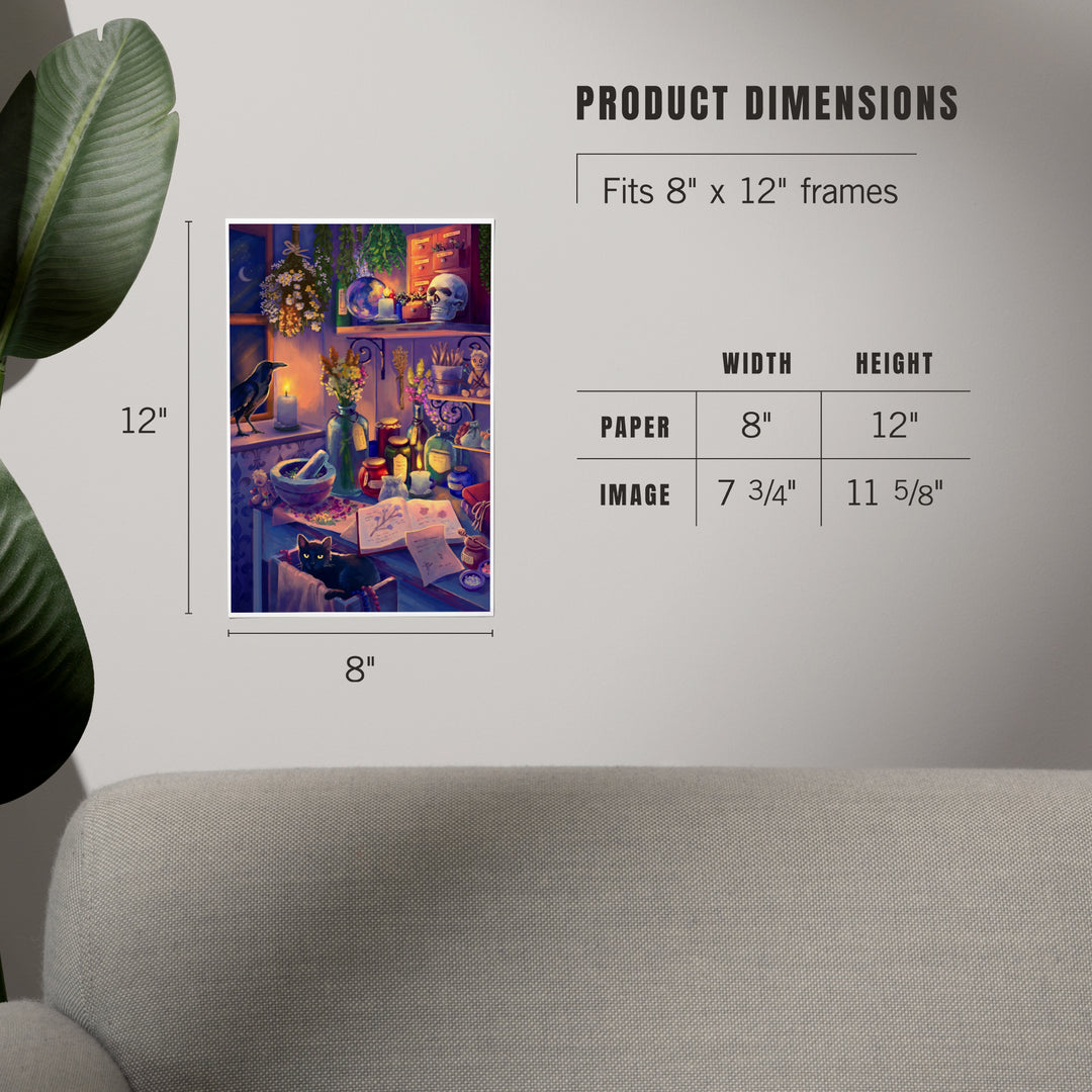 Oil Painting, Midnight Apothecary, Art & Giclee Prints