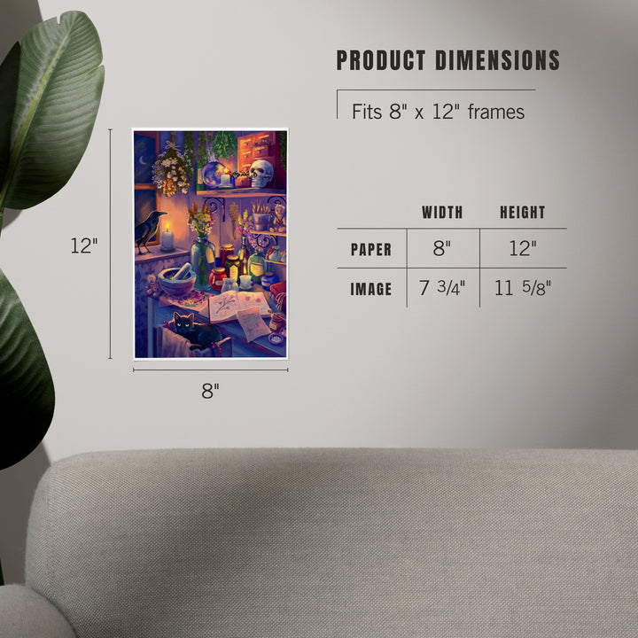 Oil Painting, Midnight Apothecary, Art & Giclee Prints