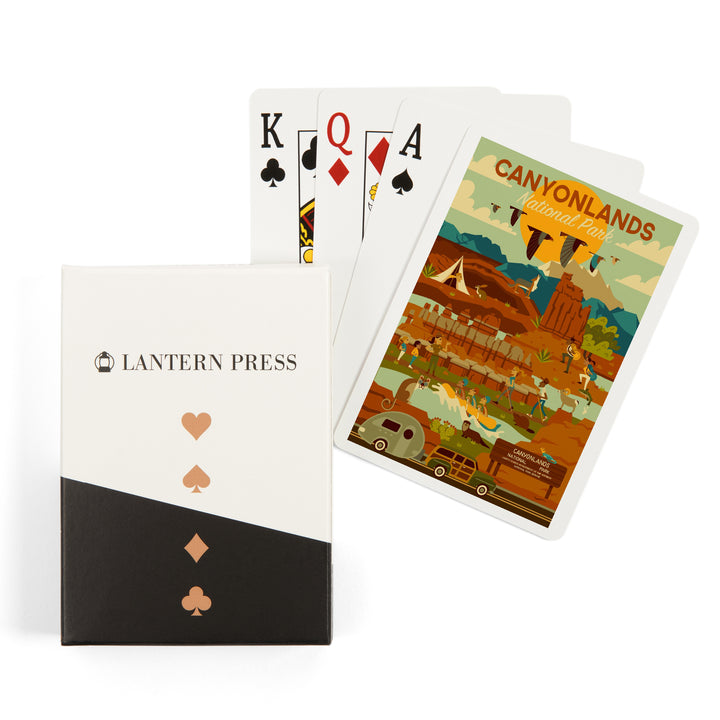 Playing Cards, Canyonlands National Park, Utah, Geometric National Park Series, 52 Card Deck with Jokers in Box, Unique Art