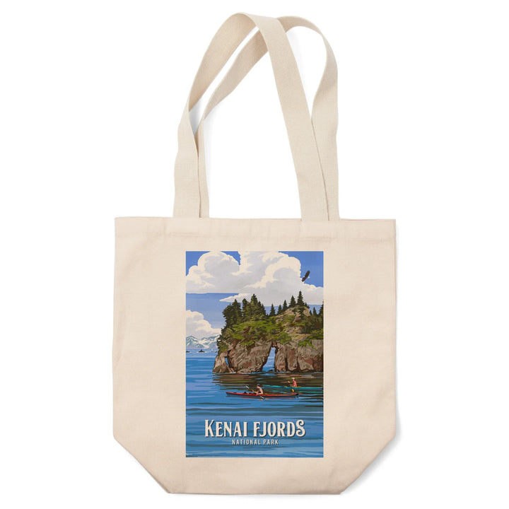 Kenai Fjords National Park, Alaska, Painterly National Parks Series, Tote Bag