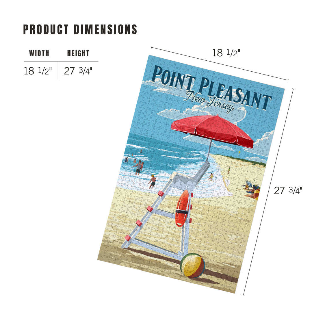 Point Pleasant Beach, New Jersey, Lifeguard Stand, Jigsaw Puzzle