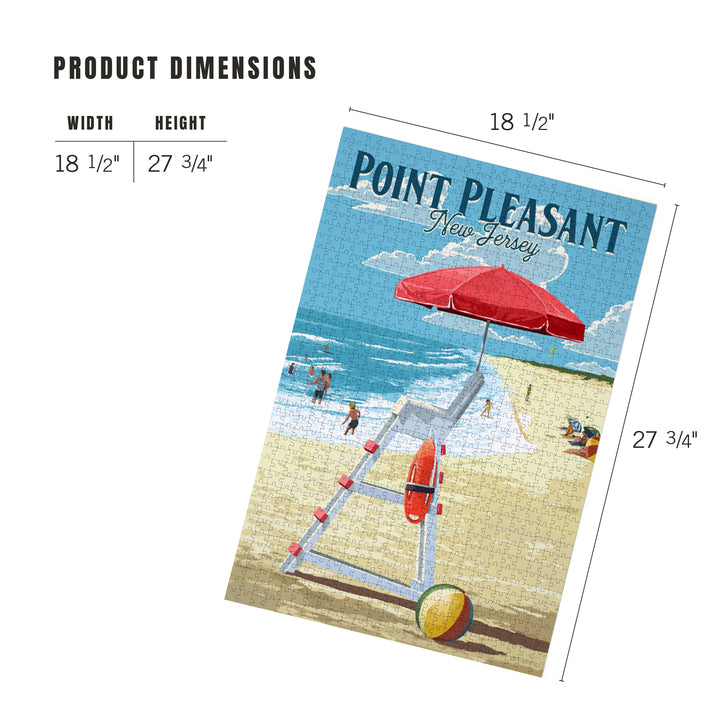 Point Pleasant Beach, New Jersey, Lifeguard Stand, Jigsaw Puzzle