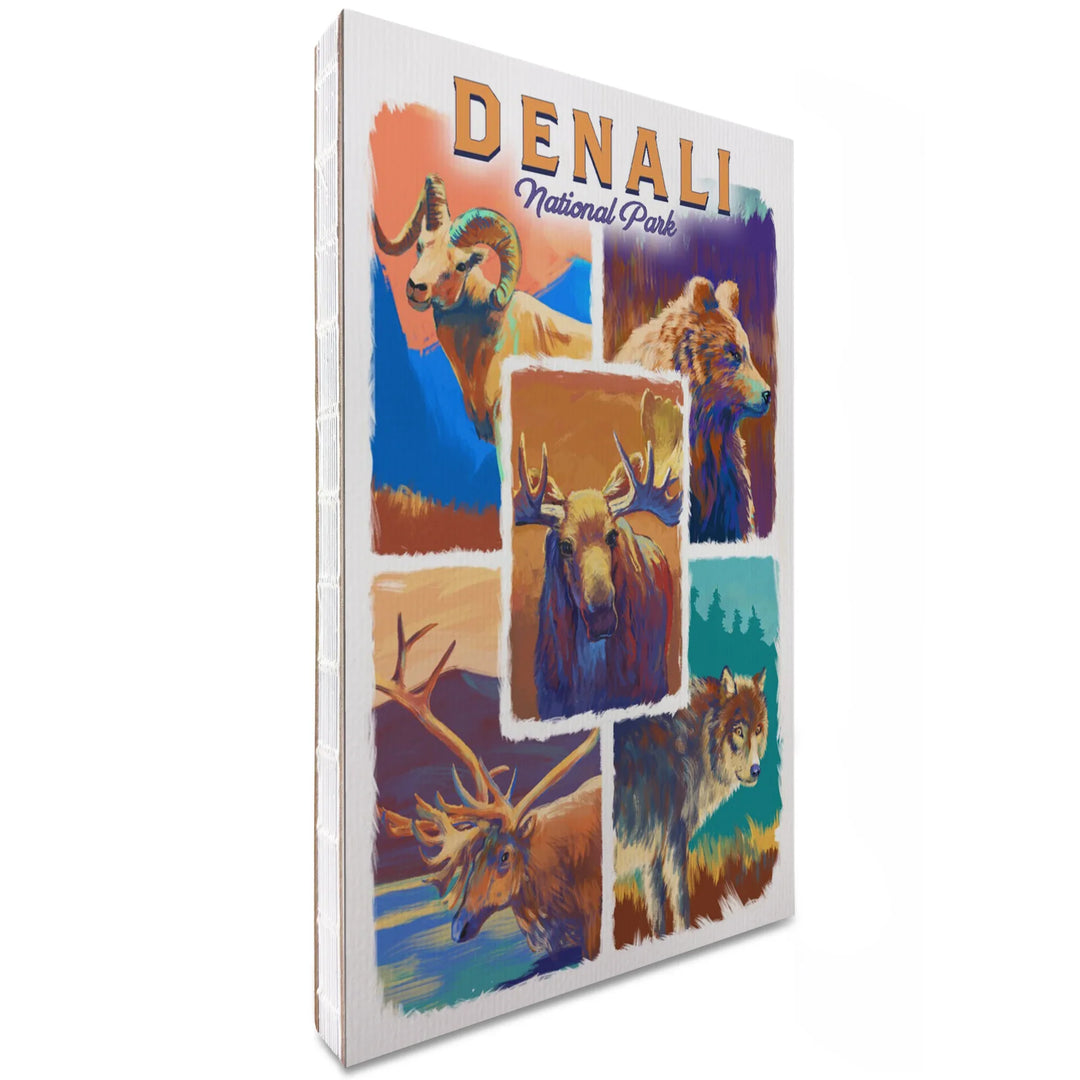 Lined 6x9 Journal, Denali National Park, Alaska, Vivid Animals, Lay Flat, 193 Pages, FSC paper