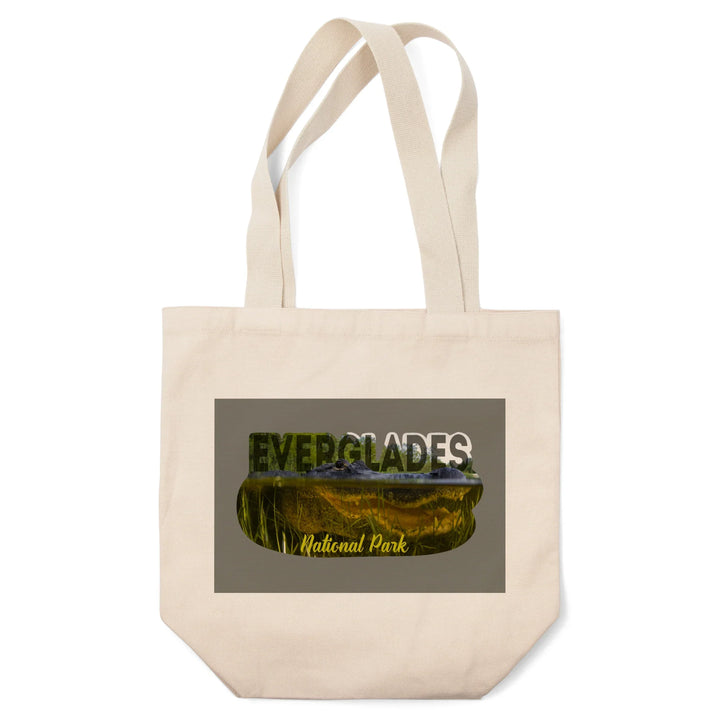 Everglades National Park, Florida, Alligator Underwater, , Photography, Tote Bag