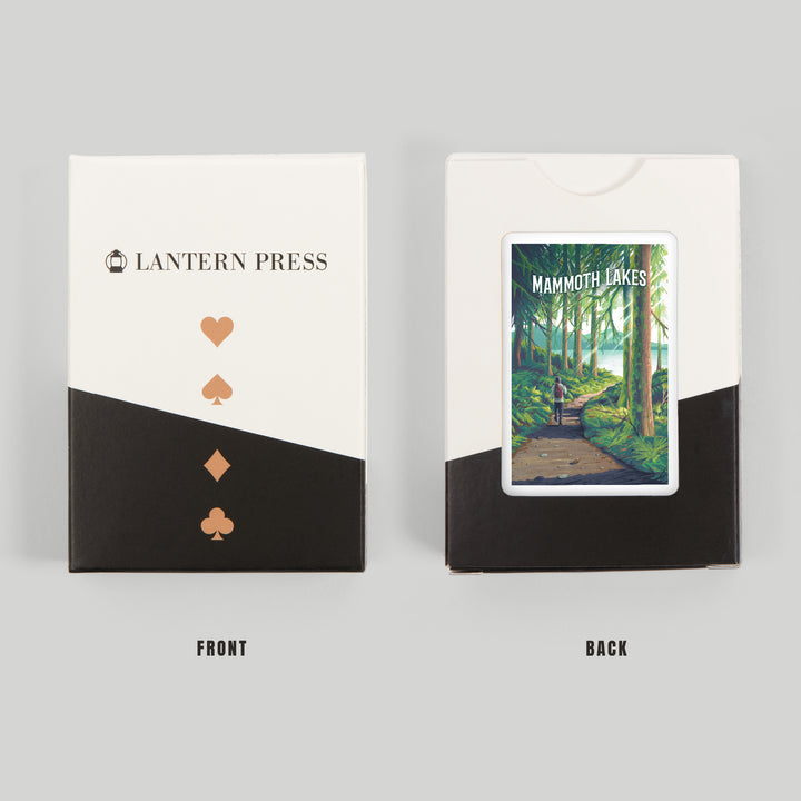 Playing Cards, Mammoth Lakes, California, Walk in the Woods, Day Hike, 52 Card Deck with Jokers in Box, Unique Art