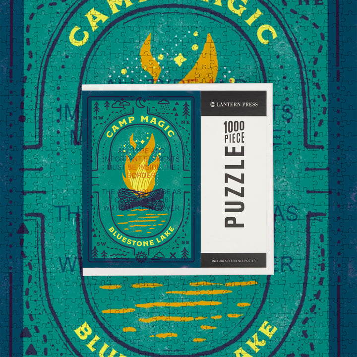 Bluestone Lake, West Virginia, Lake Life Series, Camp Magic, 1000 Piece Jigsaw Puzzle