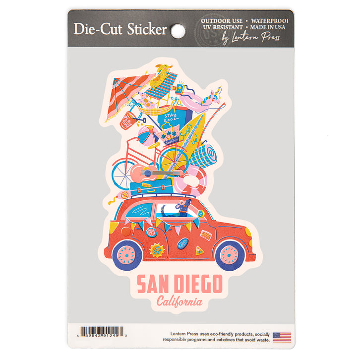 San Diego, California, Just Beachy, Vinyl Sticker