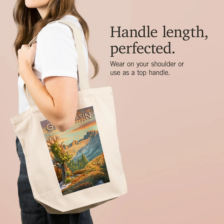 Great Basin National Park, Nevada, Oil Painting, Tote Bag