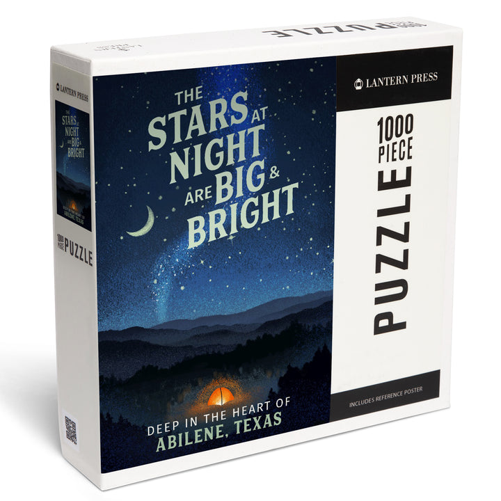 Abilene, Texas, The Stars at Night, Sleep Under the Stars, Tent and Night Sky, 1000 Piece Jigsaw Puzzle