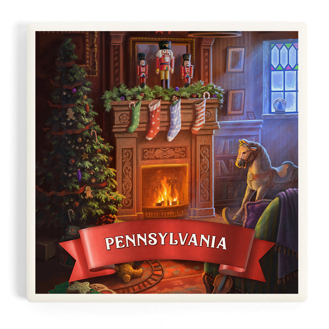 Pennsylvania, Christmas Morning, Coasters