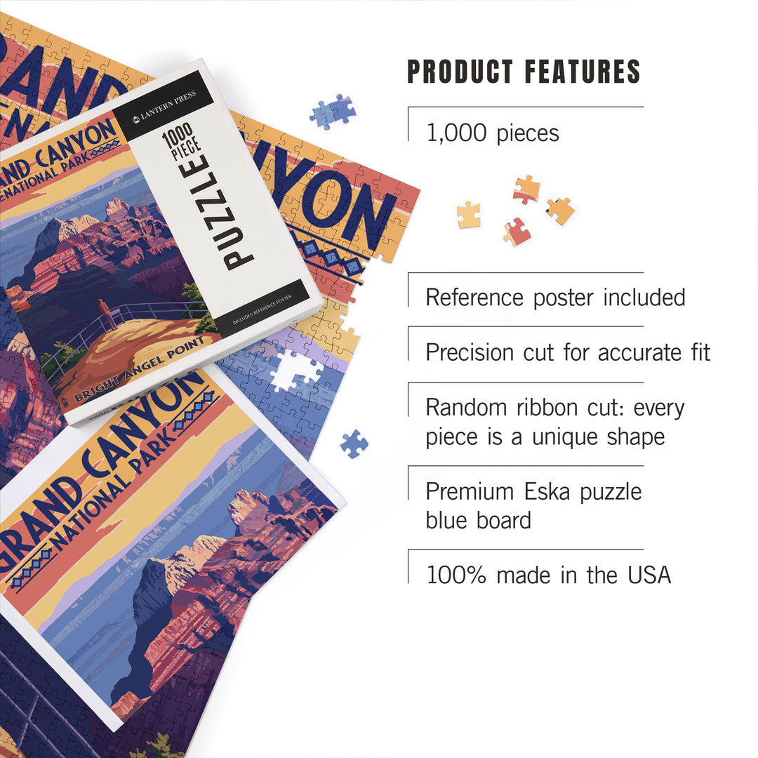 Grand Canyon National Park, Arizona, Bright Angel Point, Jigsaw Puzzle