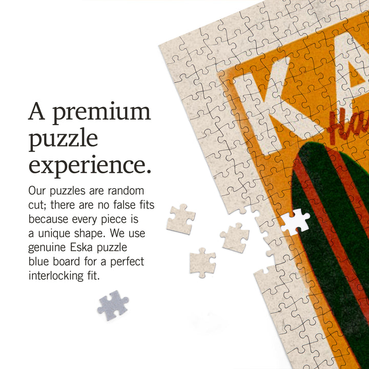 Kauai, Hawaii, Woodblock, Jigsaw Puzzle