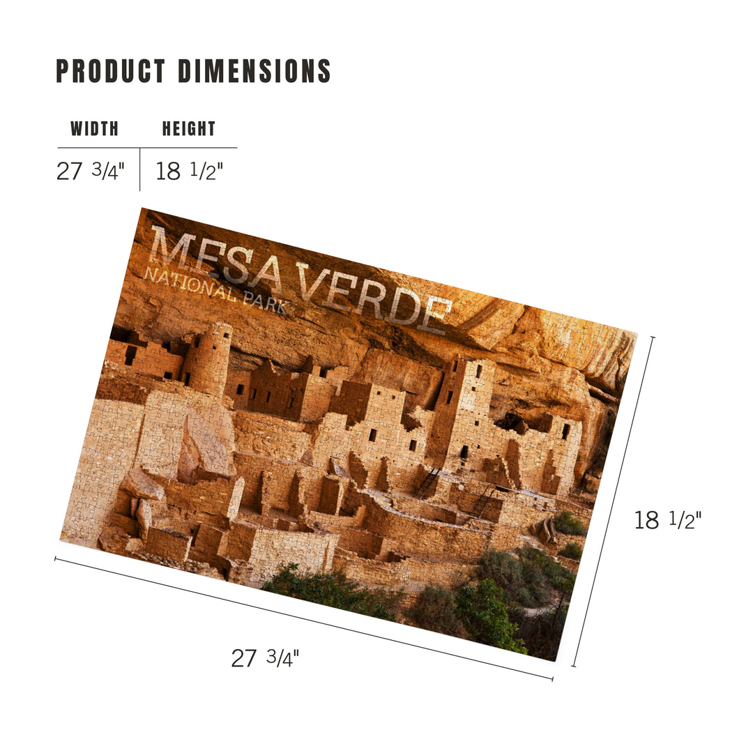 Mesa Verde National Park, Colorado, Cliff Palace Photograph, 1000 Piece Jigsaw Puzzle