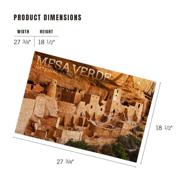 Mesa Verde National Park, Colorado, Cliff Palace Photograph, 1000 Piece Jigsaw Puzzle