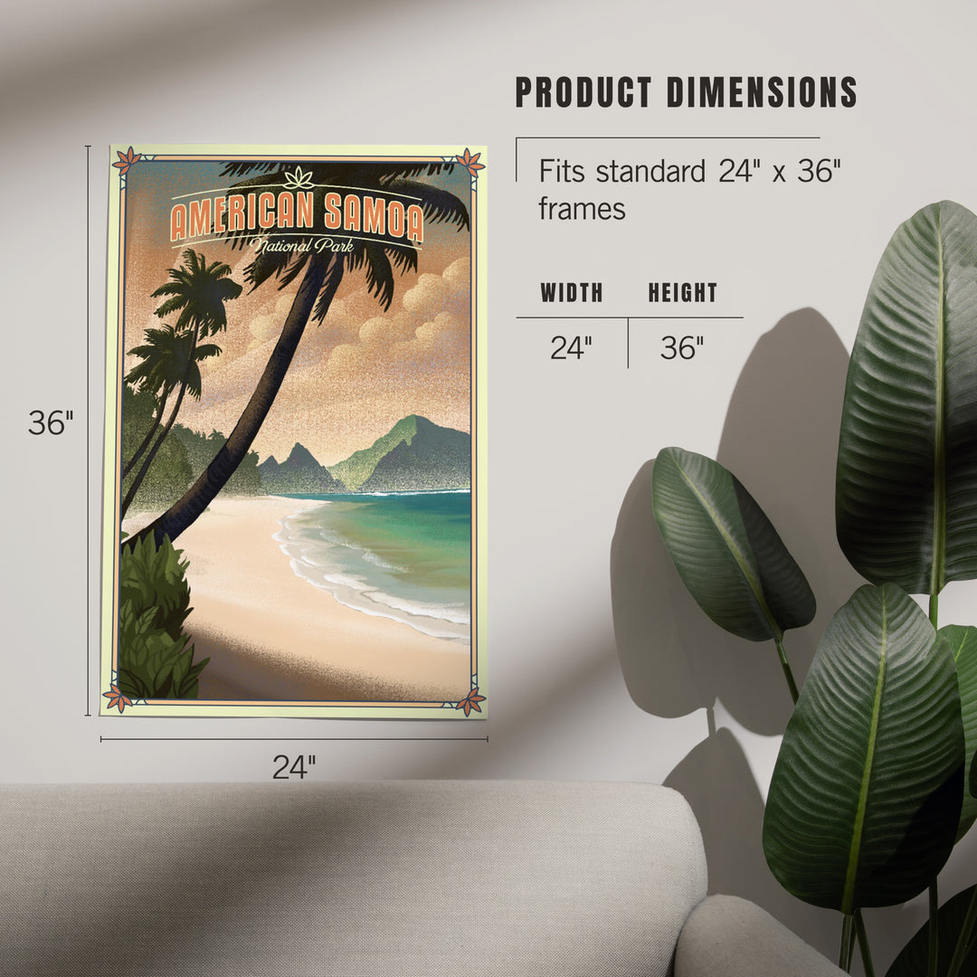 National Park of American Samoa, American Samoa, Lithograph, Art & Giclee Prints