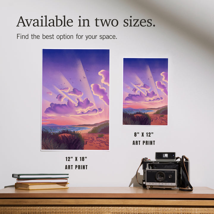 Coastal Series, Lithograph, New Shows Nightly, Beach Sunset, Art & Giclee Prints