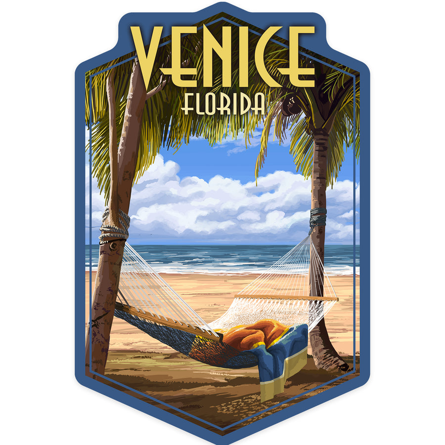 Venice, Florida, Palms and Hammock, Contour, outdoor vinyl stickers