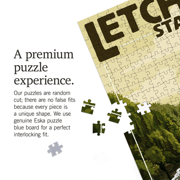 Letchworth State Park, New York, Middle Falls, Grand Canyon of the East, Jigsaw Puzzle