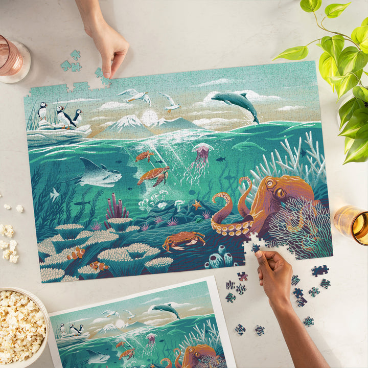 Wildlife Utopia, Seascape, 1000 Piece Jigsaw Puzzle