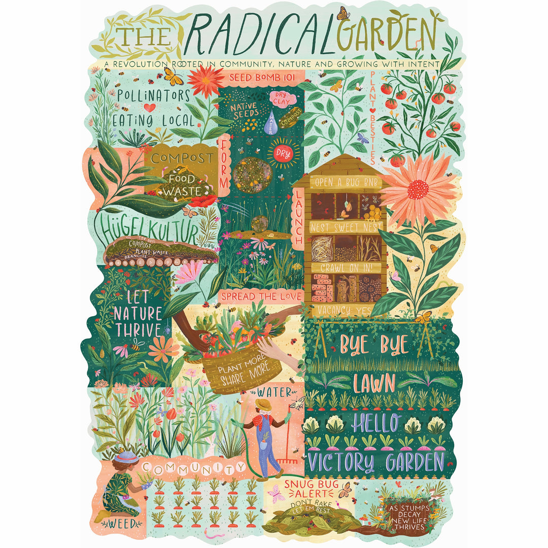 Lantern Press 1000 Piece Jigsaw Puzzle, The Radical Garden