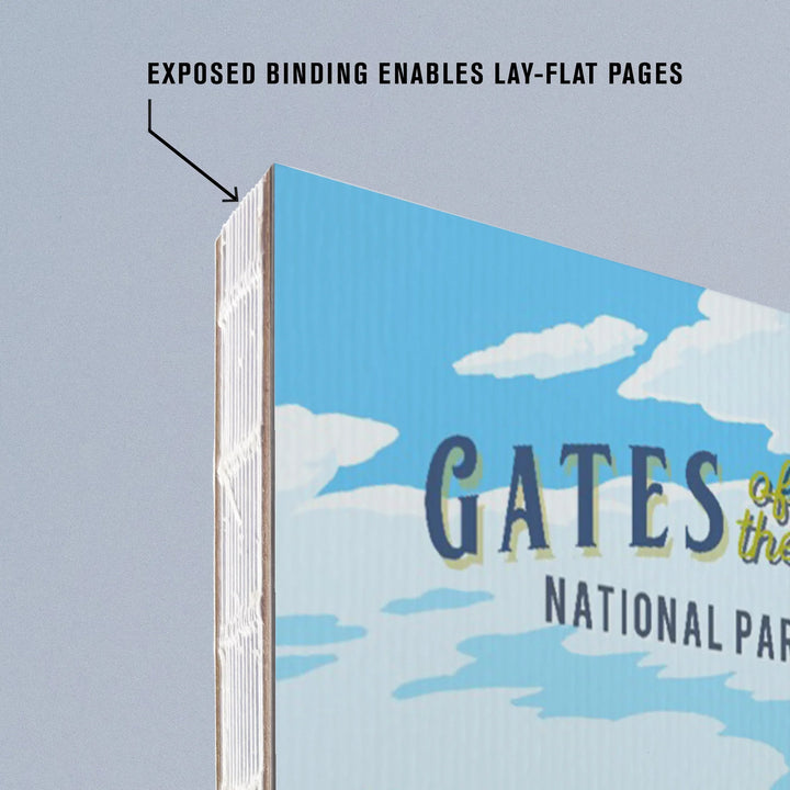 Lined 6x9 Journal, Gates of the Arctic National Park and Preserve, Alaska, Painterly National Park Series, Lay Flat, 193 Pages, FSC paper