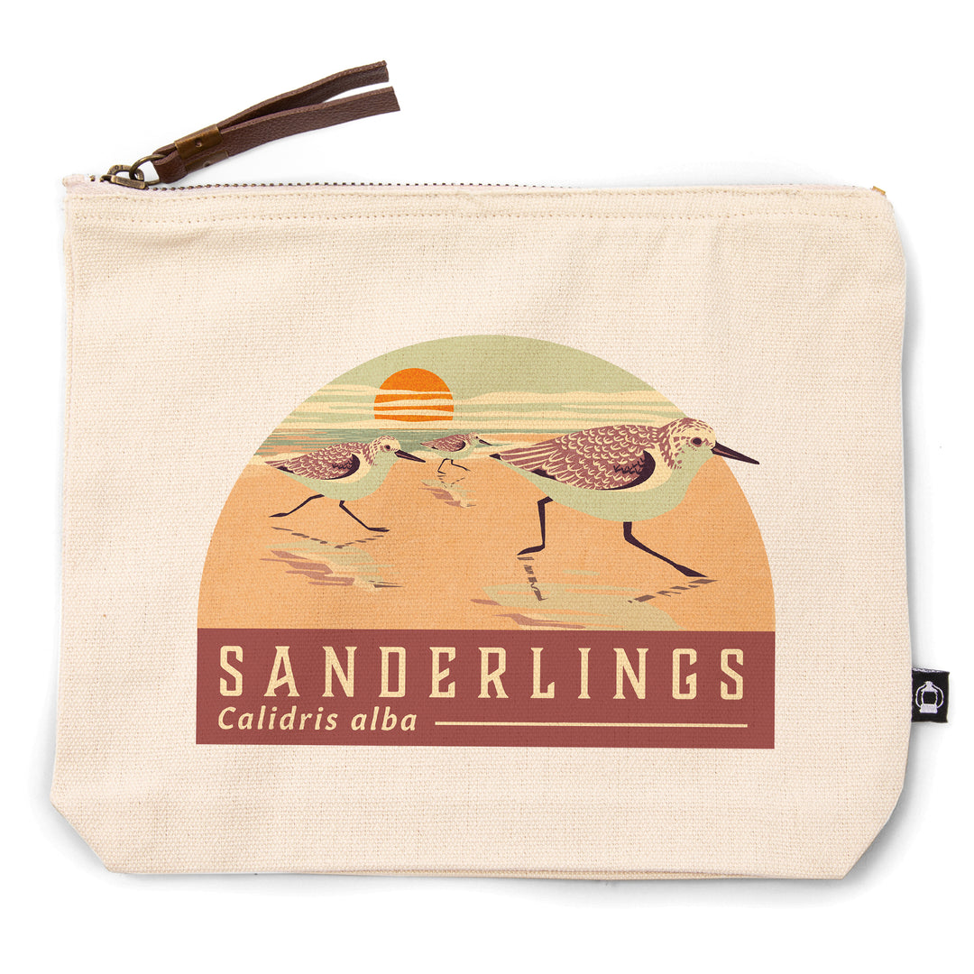 Shorebirds at Sunset Collection, Sanderlings, Birds, Contour, Accessory Go Bag