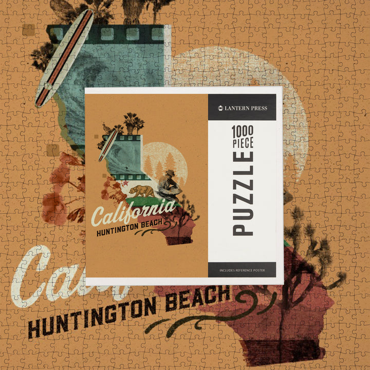 Huntington Beach, California, State Treasure Trove, State Series, Jigsaw Puzzle